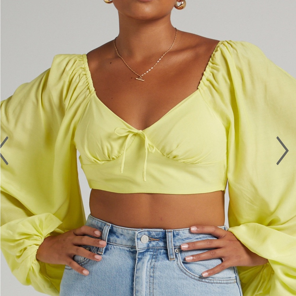 Showpo Yellow Crop Top Vibrant and Stylish